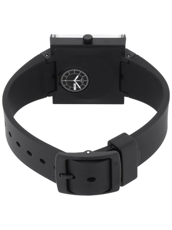 NWT Swatch What If...Blackagain? Quartz Black Dial Unisex Watch